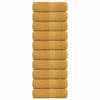 Vidaxl gastendoekjes frogn 10 st 30x50 cm 360 g m² goud