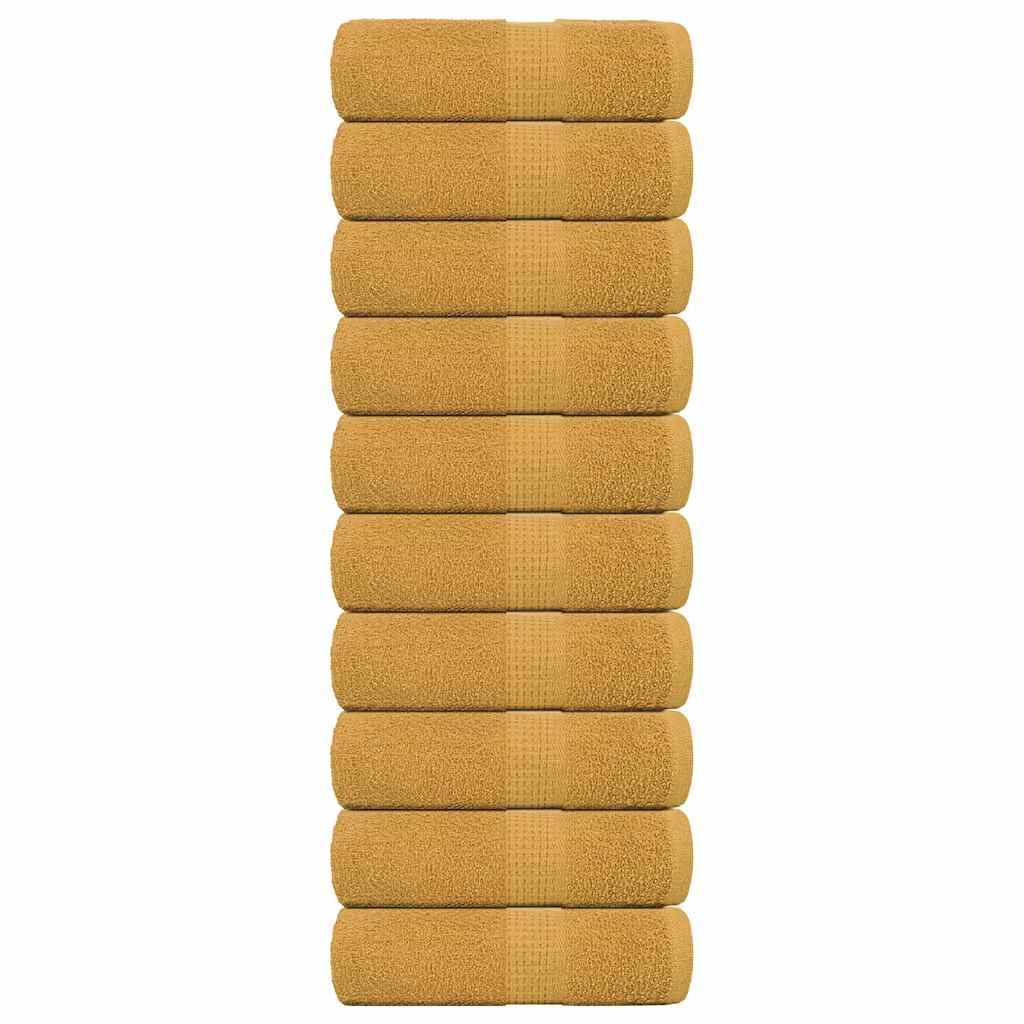 Vidaxl gastendoekjes frogn 10 st 30x50 cm 360 g m² goud