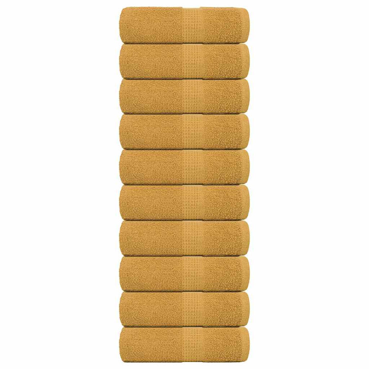 Vidaxl gastendoekjes frogn 10 st 30x50 cm 360 g m² goud