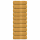 Vidaxl gastendoekjes frogn 10 st 30x50 cm 360 g m² goud
