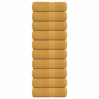 Vidaxl gastendoekjes frogn 10 st 30x50 cm 360 g m² goud