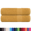Vidaxl badhanddoeken frogn 2 st 100x150 cm 360 g m² goud