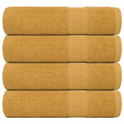 Vidaxl badhanddoeken frogn 4 st 100x150 cm 360 g m² goud