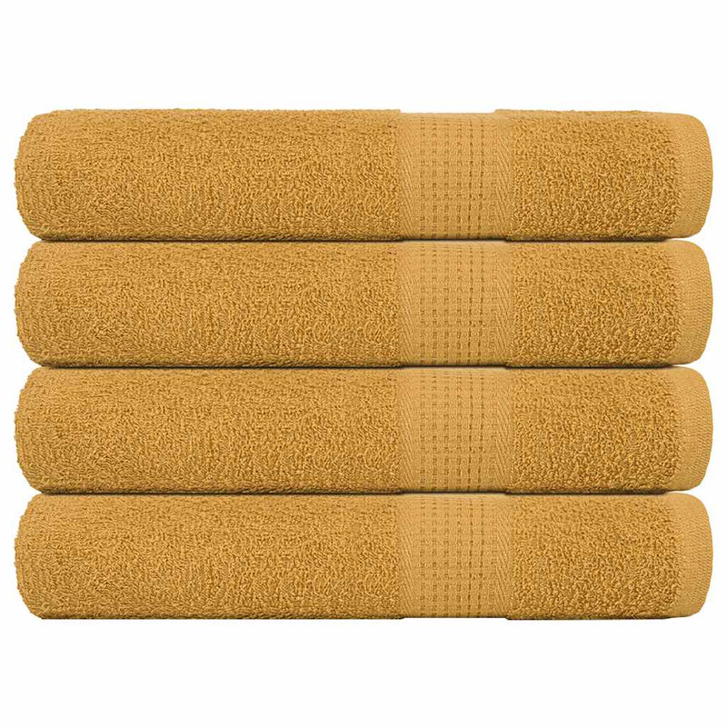 Vidaxl saunahanddoeken frogn 4 st 80x200 cm 360 g m² goud