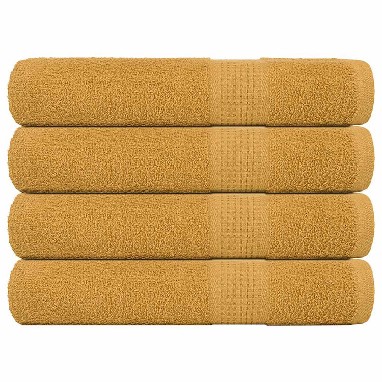 Vidaxl saunahanddoeken frogn 4 st 80x200 cm 360 g m² goud