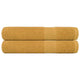 Vidaxl handdoeken frogn 2 st 100x200 cm 360 g m² goud