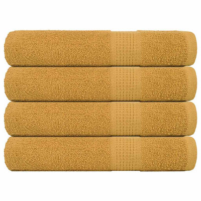 Vidaxl handdoeken frogn 4 st 100x200 cm 360 g m² goud