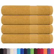 Vidaxl handdoeken frogn 4 st 100x200 cm 360 g m² goud - afbeelding 2