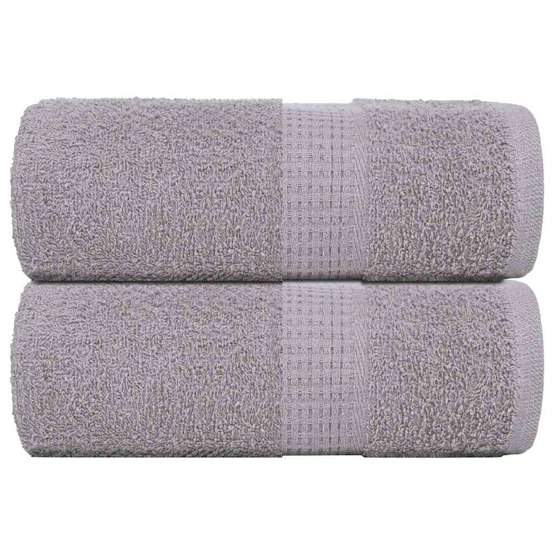 Vidaxl washandjes frogn 2 st 30x30 cm 360 g m² grijs