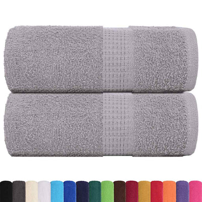 Vidaxl washandjes frogn 2 st 30x30 cm 360 g m² grijs