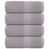 Vidaxl washandjes frogn 4 st 30x30 cm 360 g m² grijs