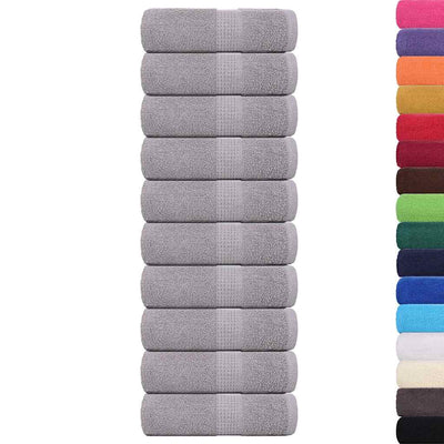 Vidaxl gastendoekjes frogn 10 st 30x50 cm 360 g m² grijs