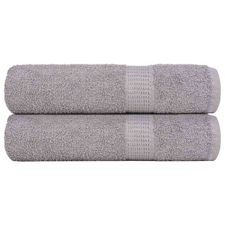 Vidaxl handdoeken frogn 2 st 50x100 cm 360 g m² grijs