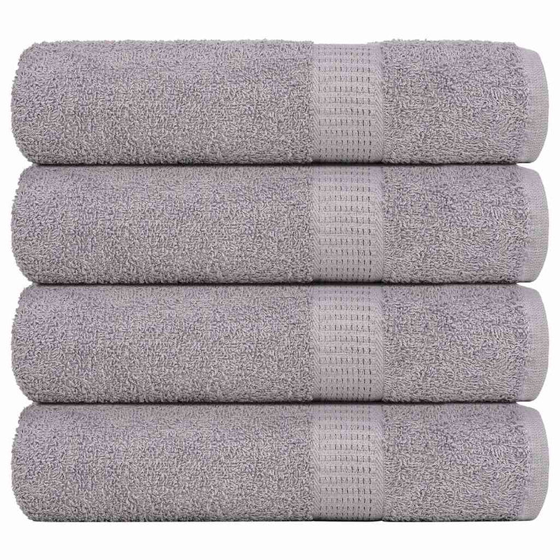 Vidaxl handdoeken frogn 4 st 50x100 cm 360 g m² grijs