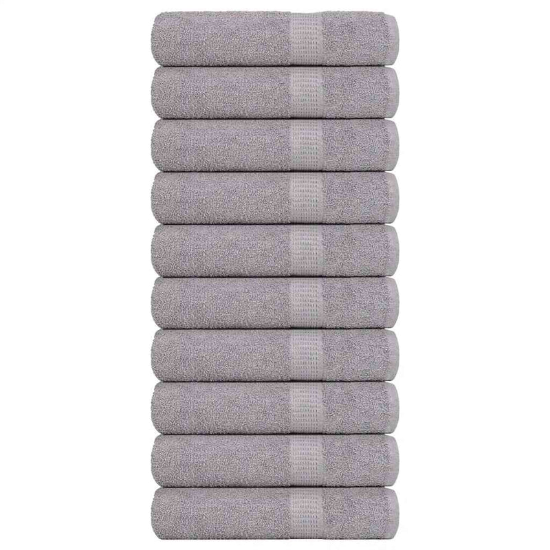 Vidaxl handdoeken frogn 10 st 50x100 cm 360 g m² grijs