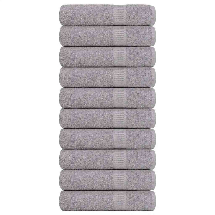 Vidaxl handdoeken frogn 10 st 50x100 cm 360 g m² grijs