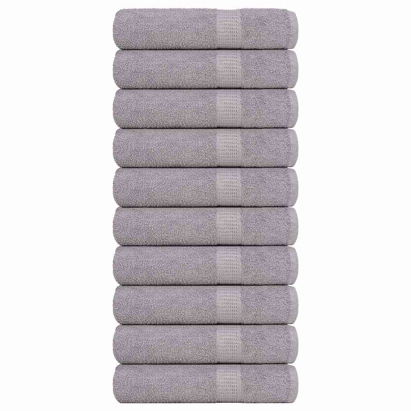 Vidaxl badhanddoeken frogn 10 st 100x150 cm 360 g m² grijs