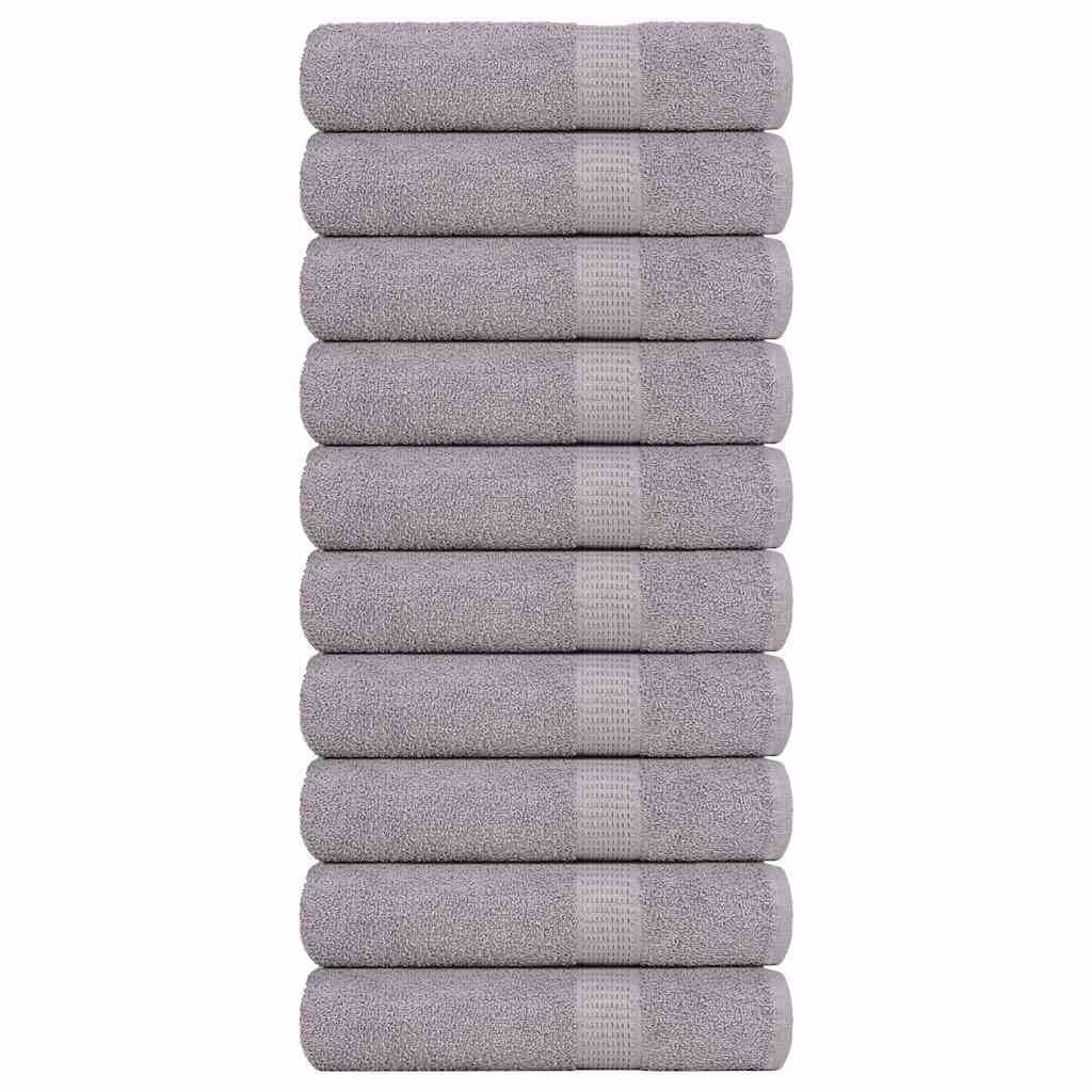 Vidaxl badhanddoeken frogn 10 st 100x150 cm 360 g m² grijs