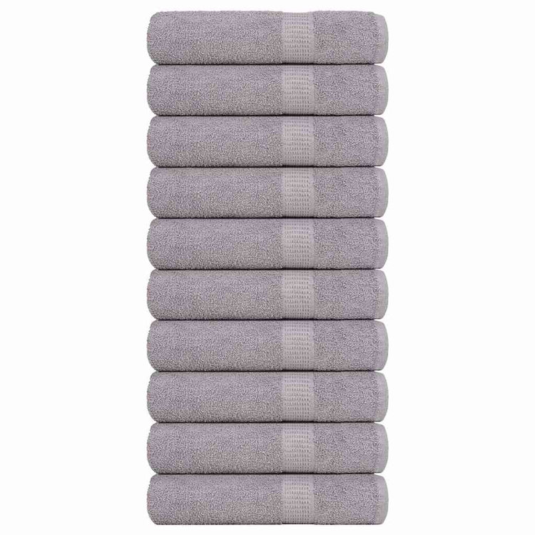 Vidaxl badhanddoeken frogn 10 st 100x150 cm 360 g m² grijs