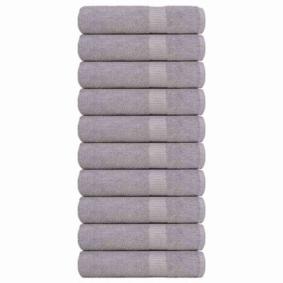 Vidaxl badhanddoeken frogn 10 st 100x150 cm 360 g m² grijs