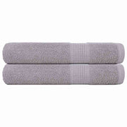 Vidaxl saunahanddoeken frogn 2 st 80x200 cm 360 g m² grijs - afbeelding 1