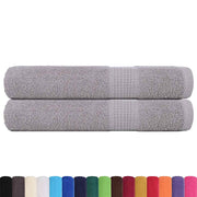 Vidaxl saunahanddoeken frogn 2 st 80x200 cm 360 g m² grijs - afbeelding 2