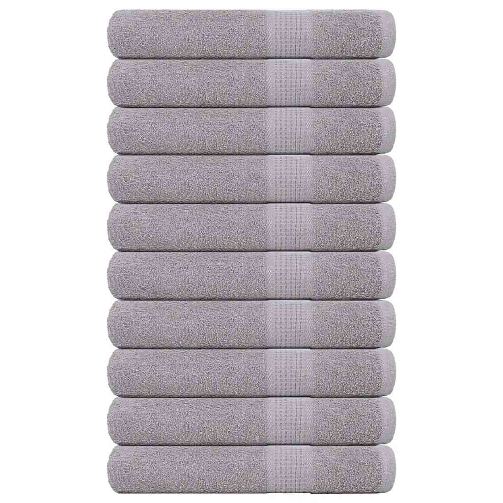 Vidaxl saunahanddoeken frogn 10 st 80x200 cm 360 g m² grijs