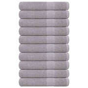 Vidaxl saunahanddoeken frogn 10 st 80x200 cm 360 g m² grijs - afbeelding 1