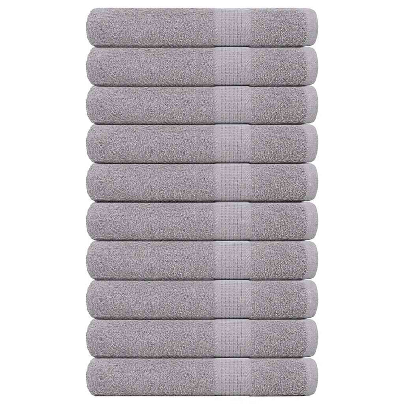 Vidaxl saunahanddoeken frogn 10 st 80x200 cm 360 g m² grijs