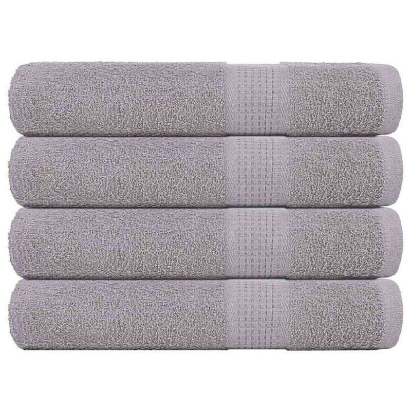 Vidaxl handdoeken frogn 4 st 100x200 cm 360 g m² grijs
