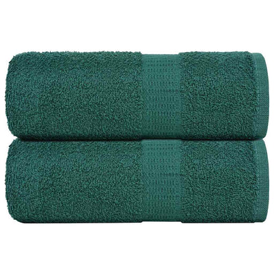 Vidaxl zeepdoekjes 2 st 30x30 cm 360 g m² 100% katoen groen