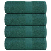Vidaxl zeepdoekjes 4 st 30x30 cm 360 g m² 100% katoen groen - afbeelding 1
