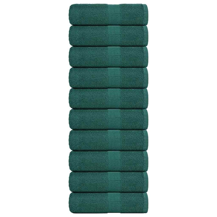 Vidaxl washandjes 10 stuks frogn groen 30x30 cm 100% katoen
