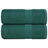 Vidaxl gastendoekjes 2 st 30x50 cm 360 g m² 100% katoen groen