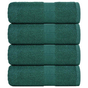 Vidaxl gastendoekjes 4 st 30x50 cm 360 g m² 100% katoen groen - afbeelding 1