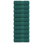 Vidaxl gastendoekjes 10 st 30x50 cm 360 g m² 100% katoen groen - afbeelding 1