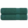 Vidaxl handdoeken 2 st 50x100 cm 360 g m² 100% katoen groen