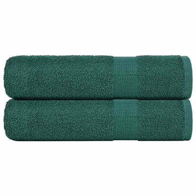 Vidaxl douchehanddoeken frogn 2 st 70x140 cm 360 g m² groen
