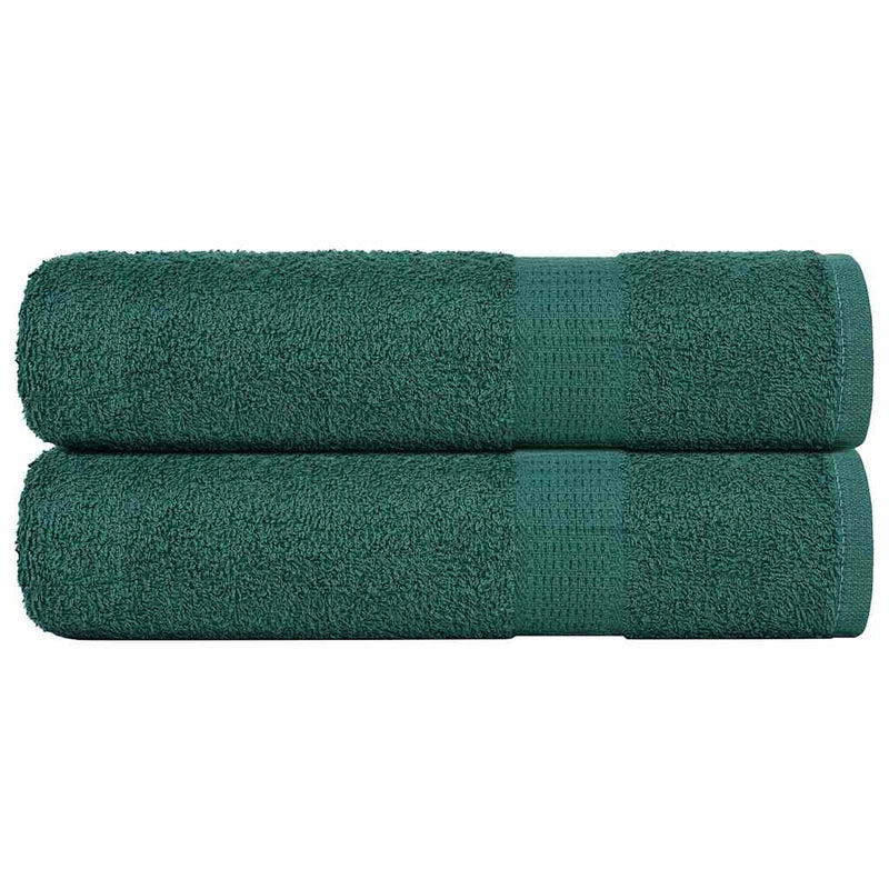 Vidaxl douchehanddoeken frogn 2 st 70x140 cm 360 g m² groen