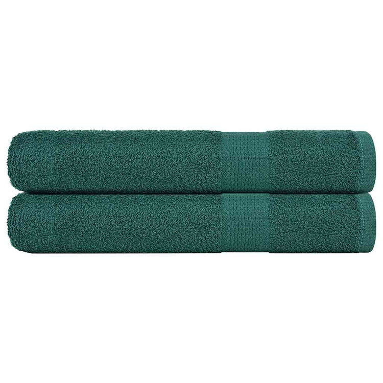 Vidaxl saunahanddoeken 2 st 80x200 cm 360 g m² 100% katoen groen