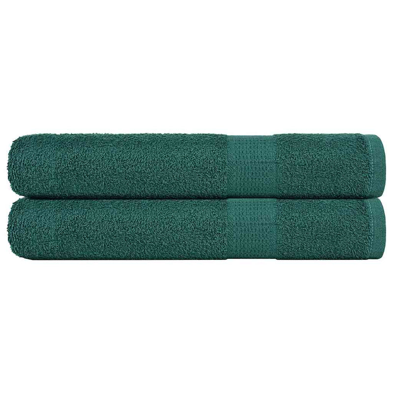 Vidaxl saunahanddoeken 2 st 80x200 cm 360 g m² 100% katoen groen
