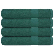 Vidaxl saunahanddoeken 4 st 80x200 cm 360 g m² 100% katoen groen - afbeelding 1