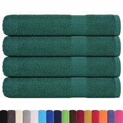 Vidaxl saunahanddoeken 4 st 80x200 cm 360 g m² 100% katoen groen - afbeelding 2