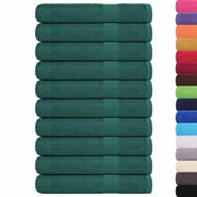 Vidaxl saunahanddoeken 10 st 80x200 cm 360 g m² 100% katoen groen - afbeelding 2