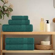 Vidaxl saunahanddoeken 10 st 80x200 cm 360 g m² 100% katoen groen - afbeelding 3
