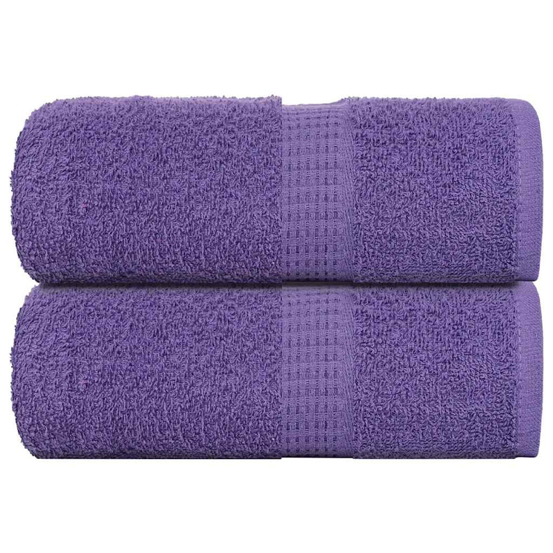 Vidaxl washandjes frogn 2 st 30x30 cm 360 g m² paars