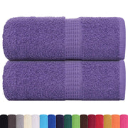 Vidaxl washandjes frogn 2 st 30x30 cm 360 g m² paars - afbeelding 2