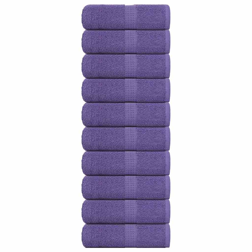 Vidaxl washandjes frogn 10 st 30x30 cm 360 g m² paars