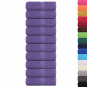 Vidaxl washandjes frogn 10 st 30x30 cm 360 g m² paars - afbeelding 2