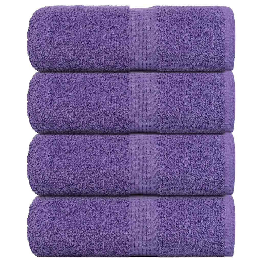 Vidaxl gastendoekjes frogn 4 st 30x50 cm 360 g m² paars